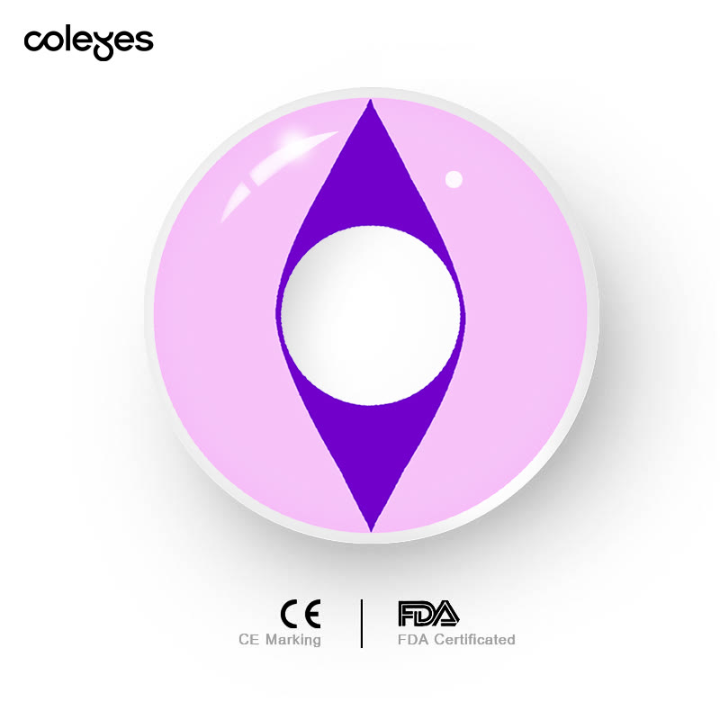 Coleyes Cat Eye Violet Yearly Cosplay Colored Contacts - image 4