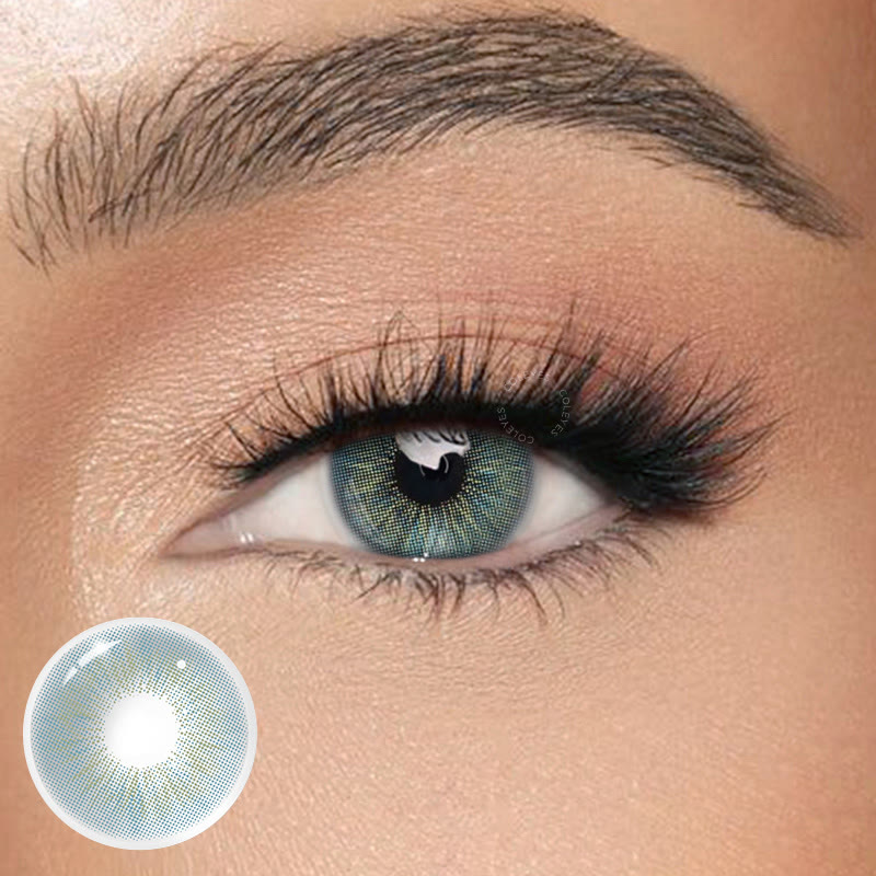 Coleyes Maze Blue Yearly Colored Contacts - image 1