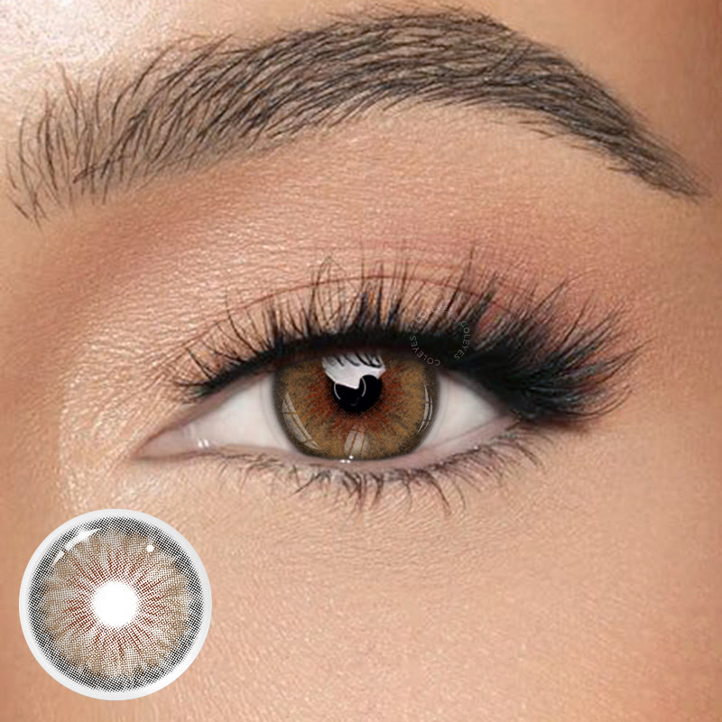 Coleyes Muse Brown Yearly Prescription Colored Contacts - image 1