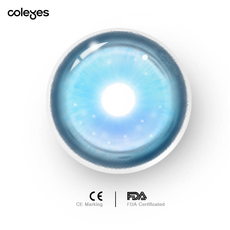 Coleyes Prism Blue 6-Month Cosplay Colored Contacts - image 4
