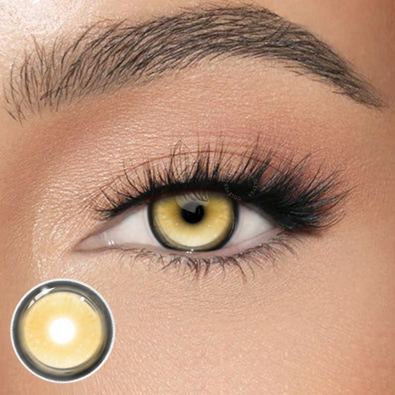 Coleyes Prism Gold Brown 6-Month Cosplay Colored Contacts - image 1
