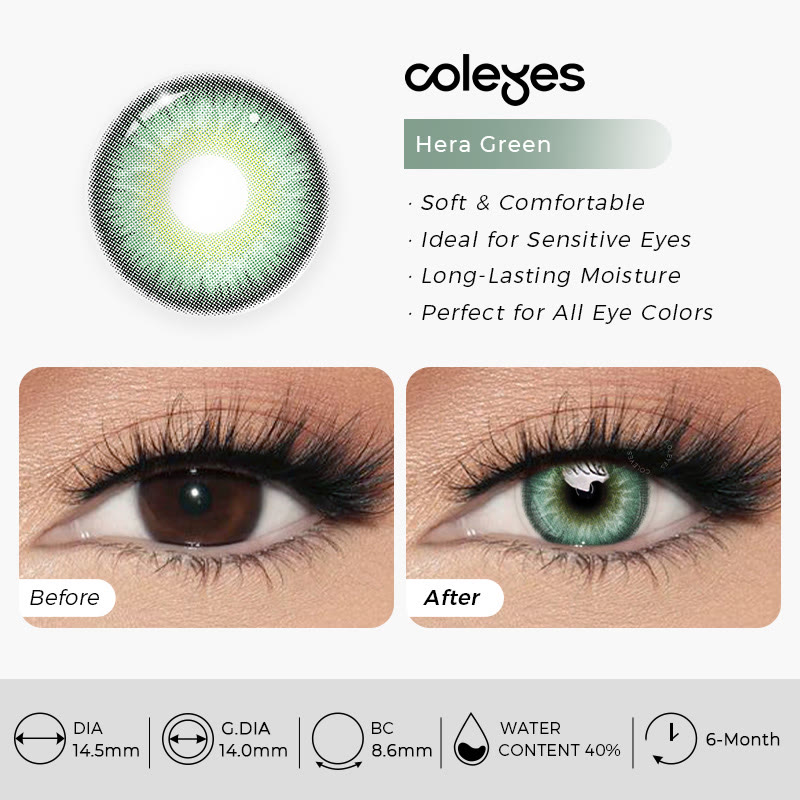 Coleyes Hera Green Prescription 6-Month Colored Contacts - image 9