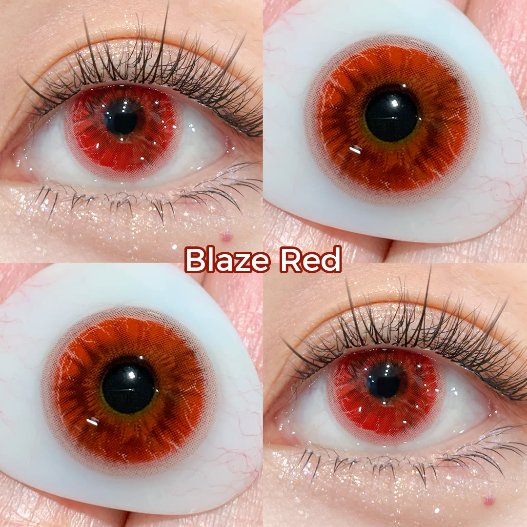 Coleyes Blaze Red 1-Day Cosplay Colored Contacts - image 3