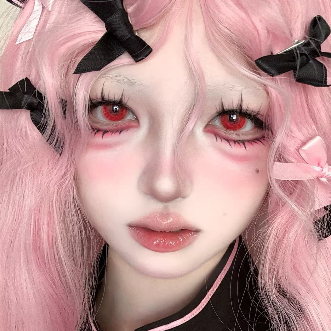 Coleyes Blaze Red 1-Day Cosplay Colored Contacts - image 6