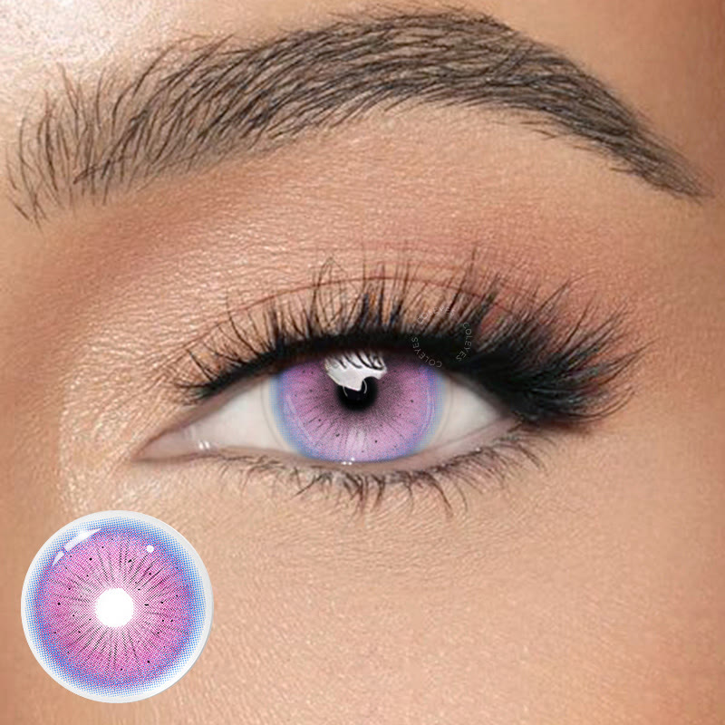 Coleyes Lethal Pink Yearly Prescription Cosplay Colored Contacts - Lethal Pink - -8.00 - FCC859_PK - image 1