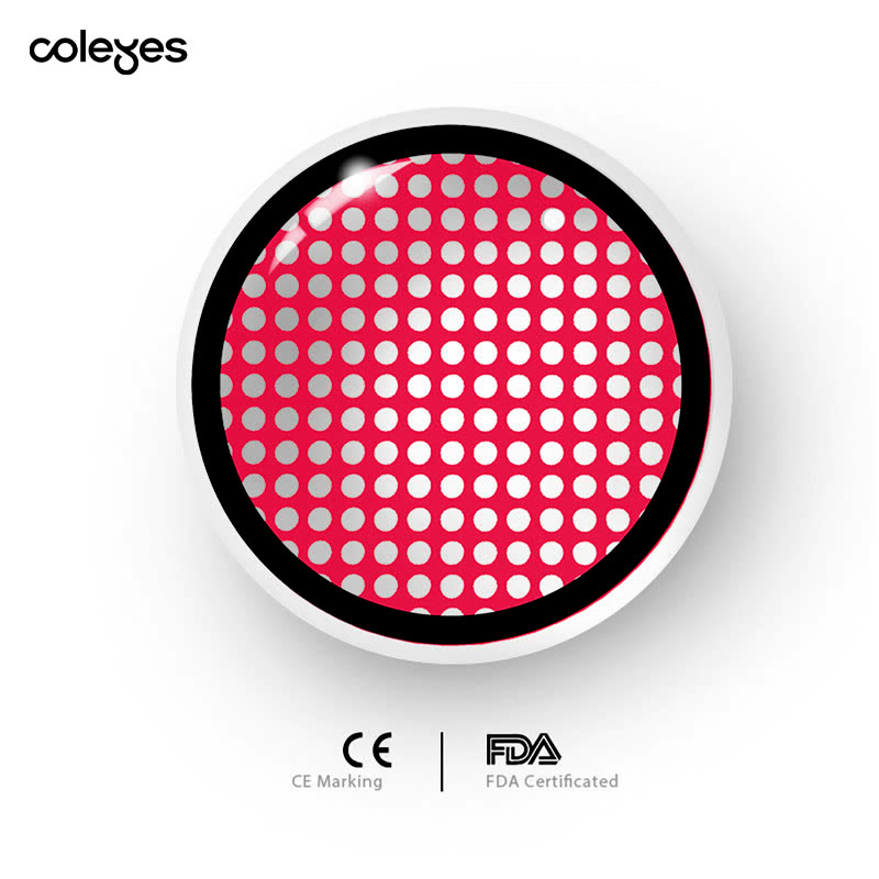 Coleyes Blind Manson Mesh Red Yearly Cosplay Colored Contacts - image 6