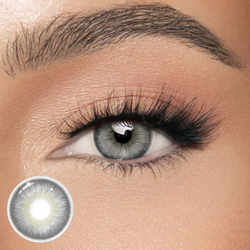 Coleyes Vine Grey Prescription Yearly Colored Contacts - Vine Grey - -8.00 - FCC854_GY - image 1