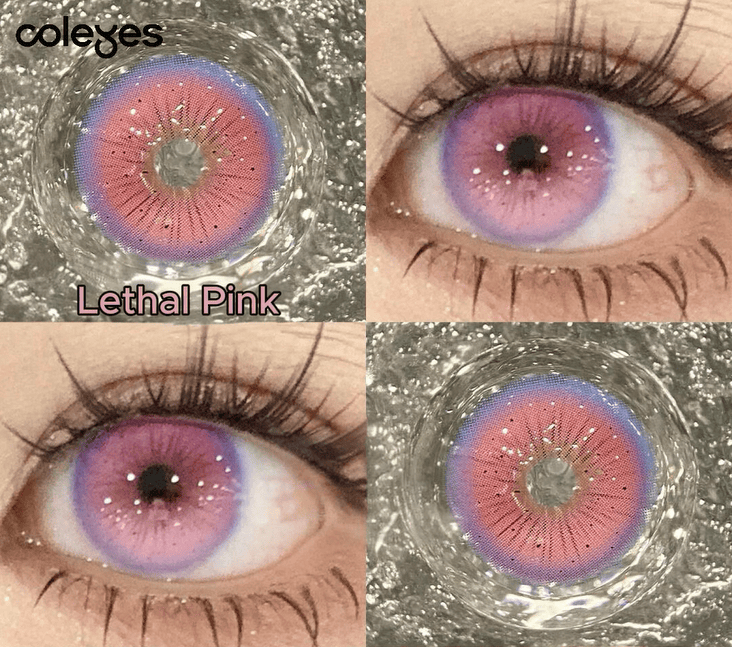 Coleyes Lethal Pink Yearly Prescription Cosplay Colored Contacts - image 5