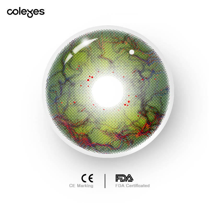 Coleyes Decay Green 1-Day Cosplay Colored Contacts - image 4