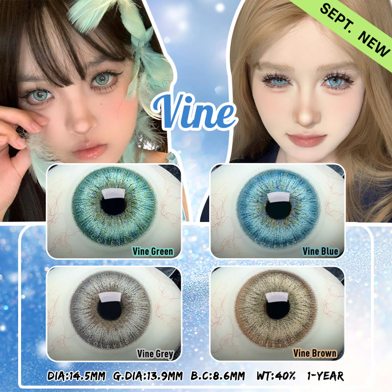 Coleyes Vine Green Prescription Yearly Colored Contacts - image 10