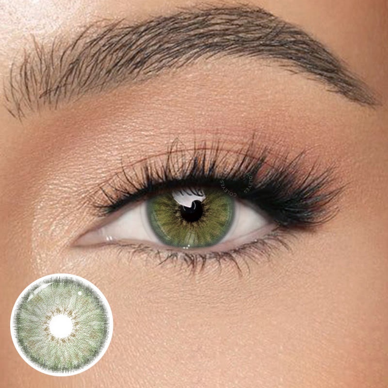 Coleyes Dawn Green Yearly Colored Contacts - Dawn Green - 0.00 - MI23-2 - image 1