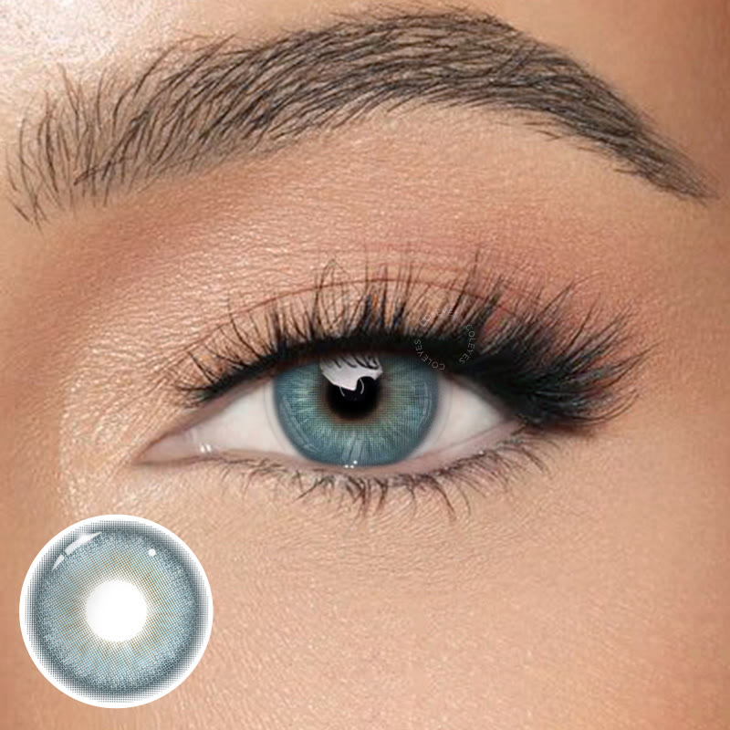 Coleyes Monarque Blue Yearly Colored Contacts - Monarque Blue - 0.00 - FR79-3 - image 1