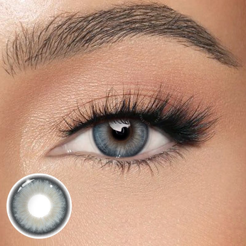 Coleyes Monarque Deep Grey Yearly Colored Contacts - Monarque Deep Grey - 0.00 - FR79-5-1 - image 1