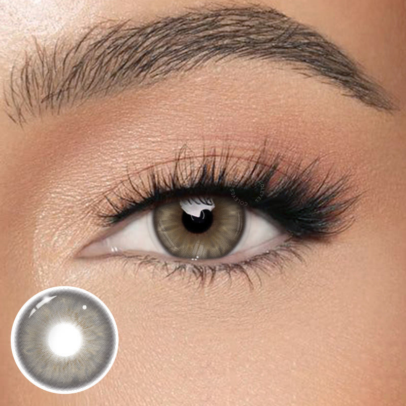Coleyes Alpha Grey Yearly Colored Contacts - Alpha Grey - 0.00 - FA83-5 - image 1