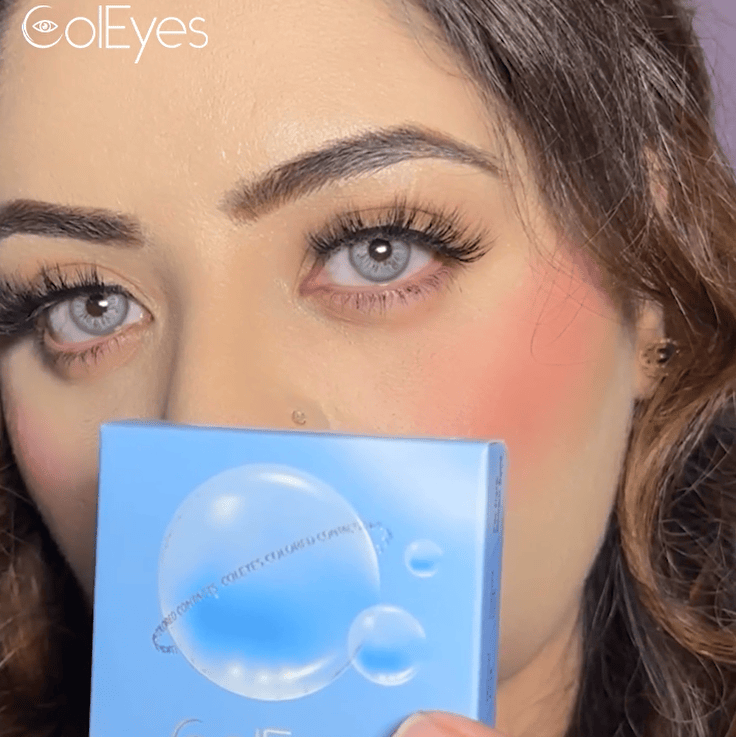 Coleyes New York III Grey Yearly Prescription Colored Contacts - image 6