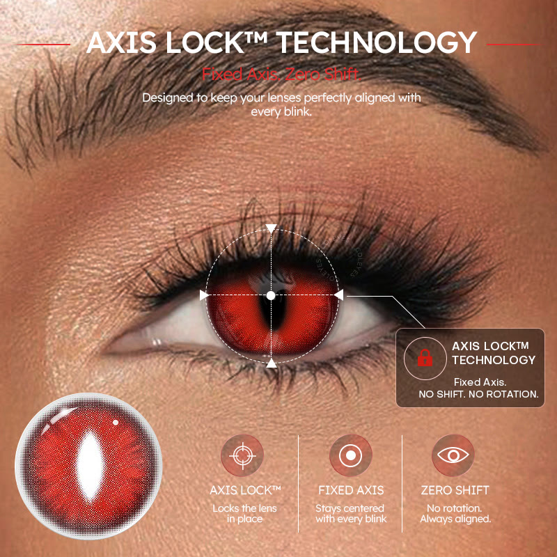 Coleyes Dragon Soul Red 1-Day Cosplay Colored Contacts - Dragon Soul Red (Axis Lock) (1-Day) - OD_DY01_RD_Pro - 0.00 - image 2