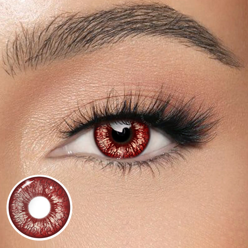 Coleyes Crimson Eye Yearly Cosplay Colored Contacts - Crimson Eye - 0.00 - MX20-6 - image 1