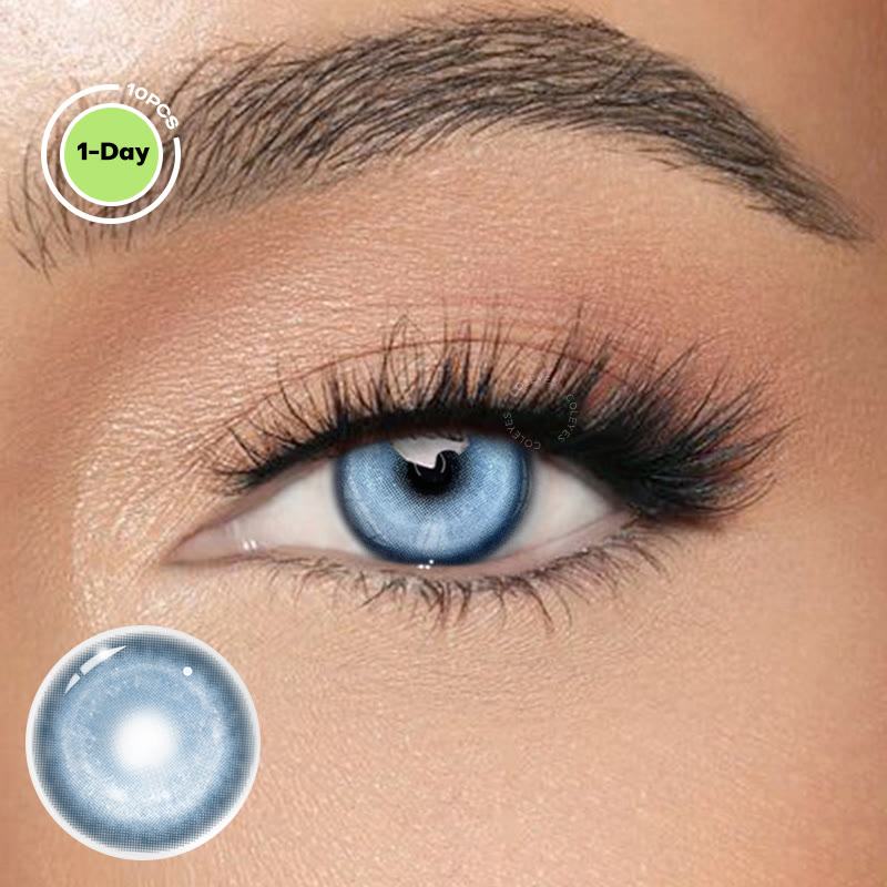 Coleyes Cosmic Blue Prescription Cosplay Colored Contacts | 1 Day-10pcs - Cosmic Blue (1-Day: 10PCS) - -8.00 - TD2001_BU_10pcs - image 1