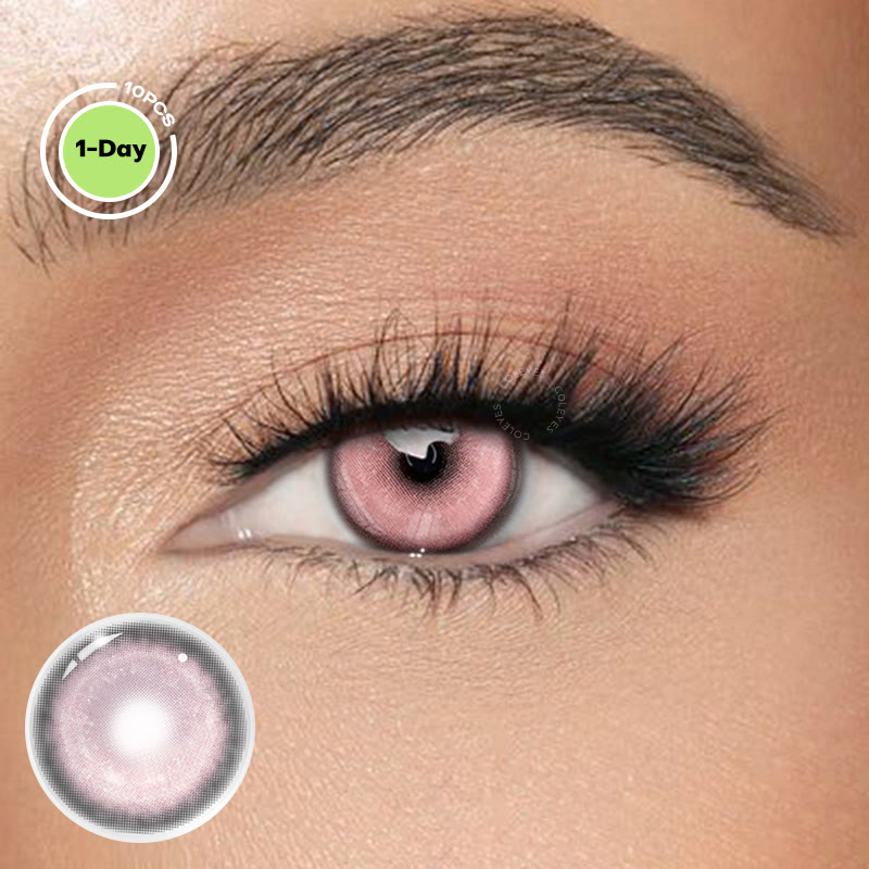 Coleyes Cosmic Pink Prescription Cosplay Colored Contacts | 1 Day-10pcs - Cosmic Pink (1-Day: 10PCS) - -8.00 - TD2001_PK_10pcs - image 1