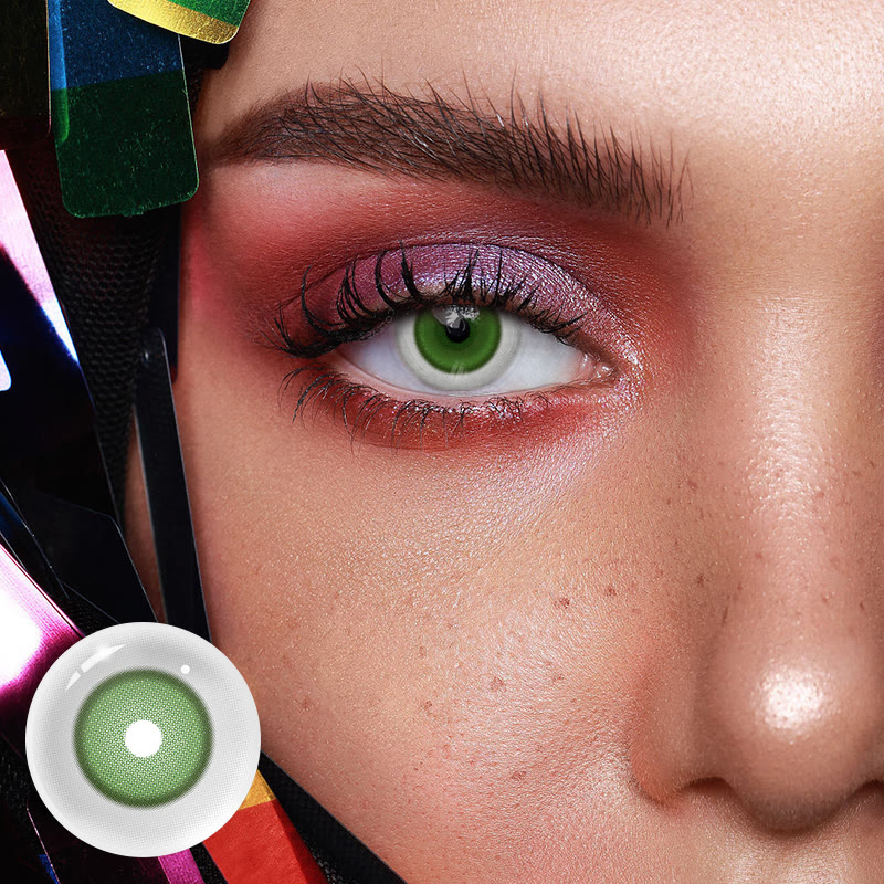 Coleyes Eclipse Green Yearly Cosplay Colored Contacts - image 2
