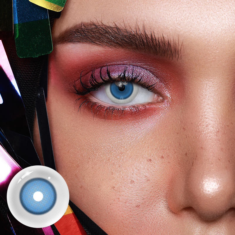 Coleyes Eclipse Blue Yearly Cosplay Colored Contacts - image 2