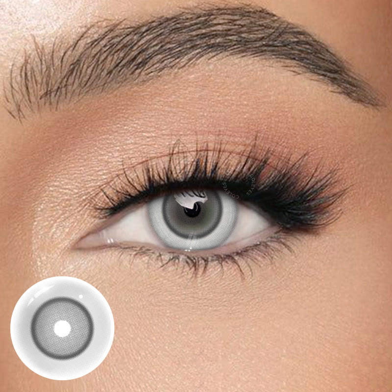Coleyes Eclipse Grey Yearly Cosplay Colored Contacts - Eclipse Grey - 0.00 - MX23-5 - image 1
