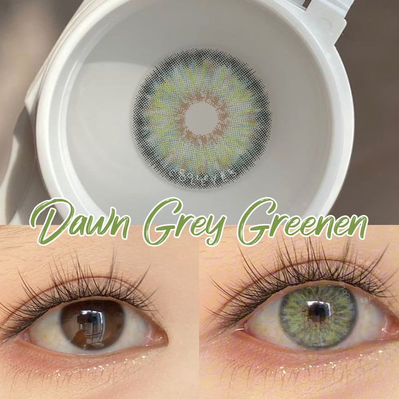 Coleyes Dawn Grey Green Yearly / Monthly Prescription Colored Contacts - image 5