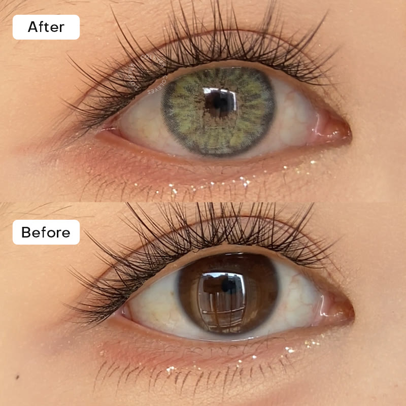 Coleyes Dawn Grey Green Prescription Colored Contacts - image 2