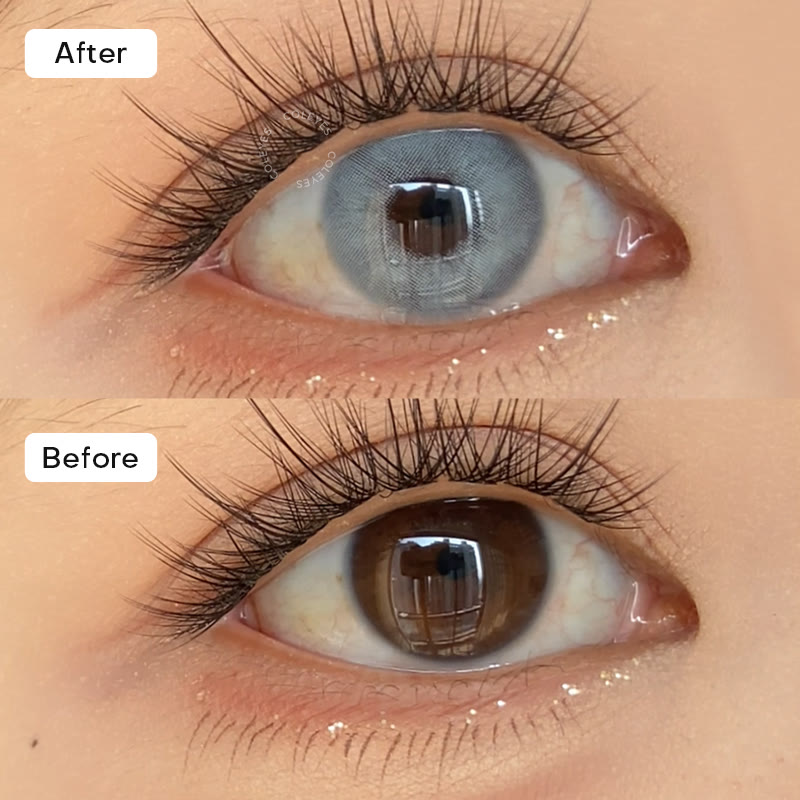 Coleyes Crystal Blue Yearly Prescription Colored Contacts - image 2