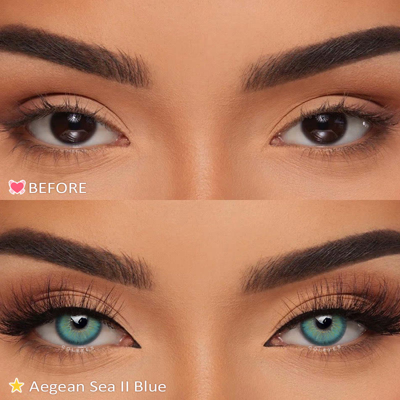 Coleyes Aegean Sea Ⅱ Blue Yearly Prescription Colored Contacts - image 5