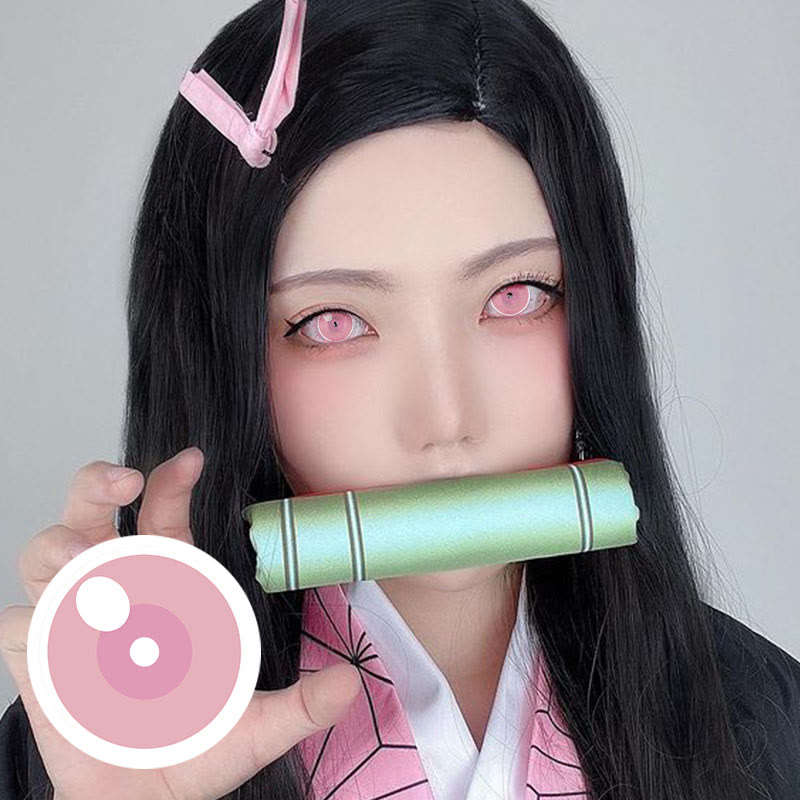 Coleyes Cloud Rim Pink Prescription Yearly Cosplay Colored Contacts - image 4