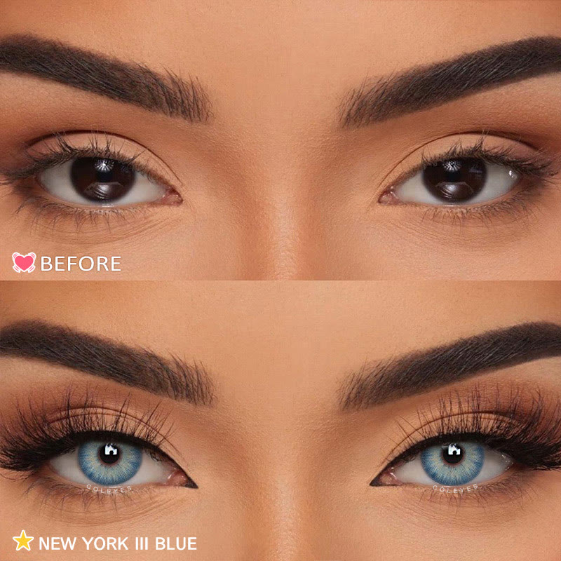 Coleyes New York III Blue Yearly Prescription Colored Contacts - image 5