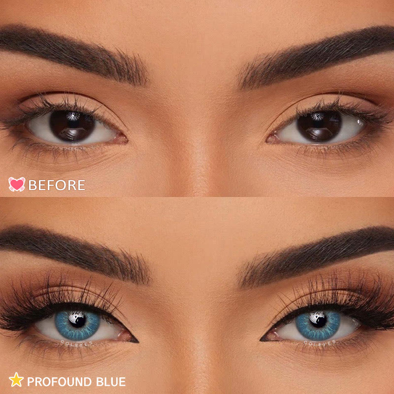 Coleyes Profound Blue Yearly Prescription Colored Contacts - image 4