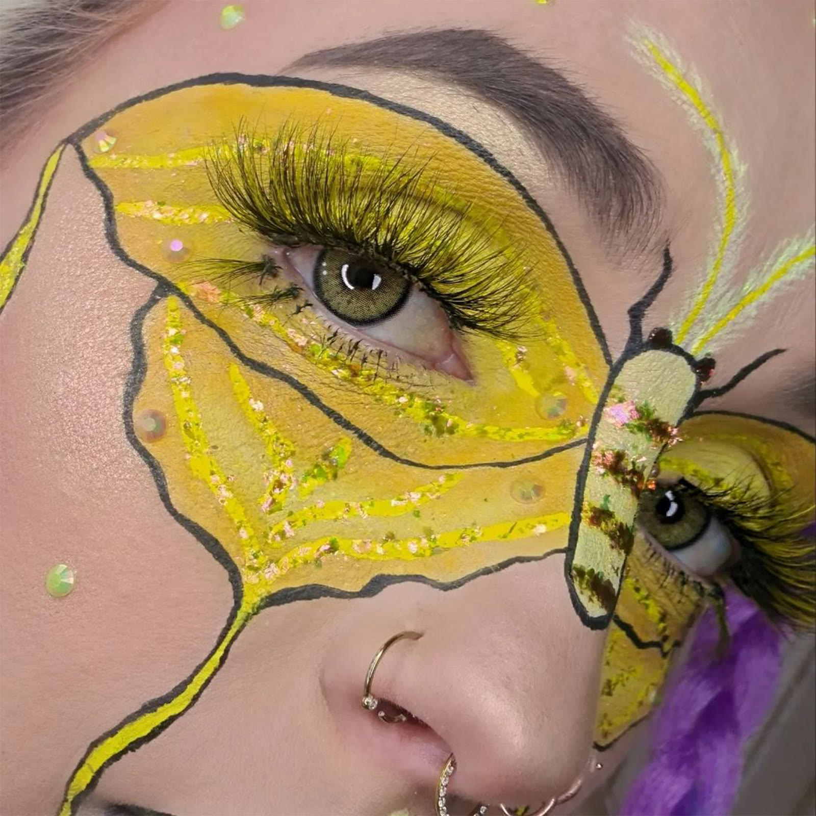 Coleyes Neala Yellow Brown Yearly Prescription Colored Contacts - image 5