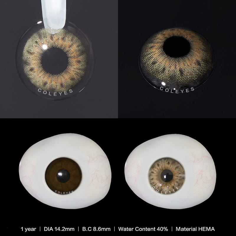 Coleyes DNA Taylor Ⅱ Brown Yearly Prescription Colored Contacts - image 6