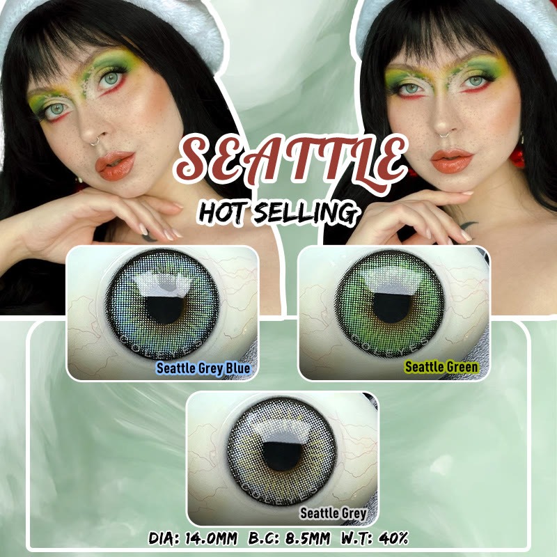 Coleyes Seattle Grey Yearly Prescription Colored Contacts - image 9