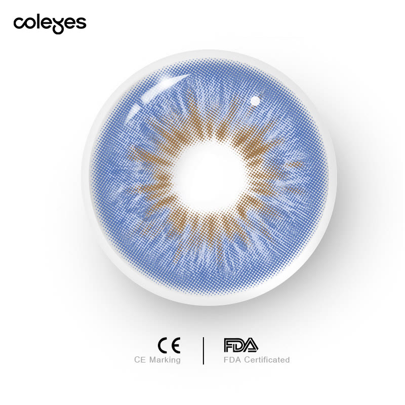 Coleyes Wildness Peacock Blue Yearly Colored Contacts - image 10