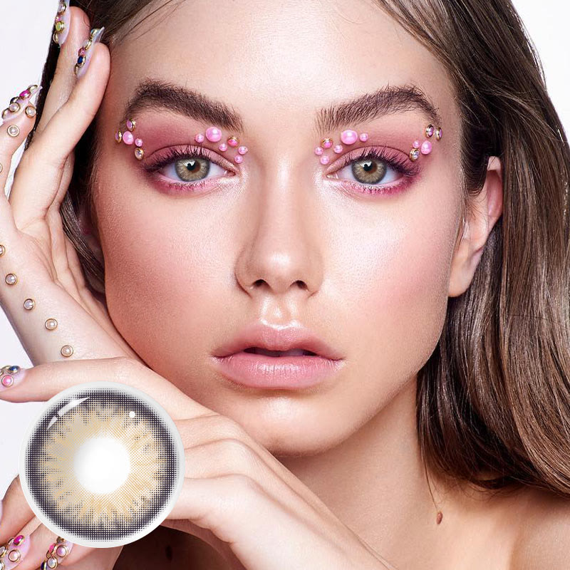 Coleyes Cappuccino Brown Yearly Prescription Colored Contacts - image 6