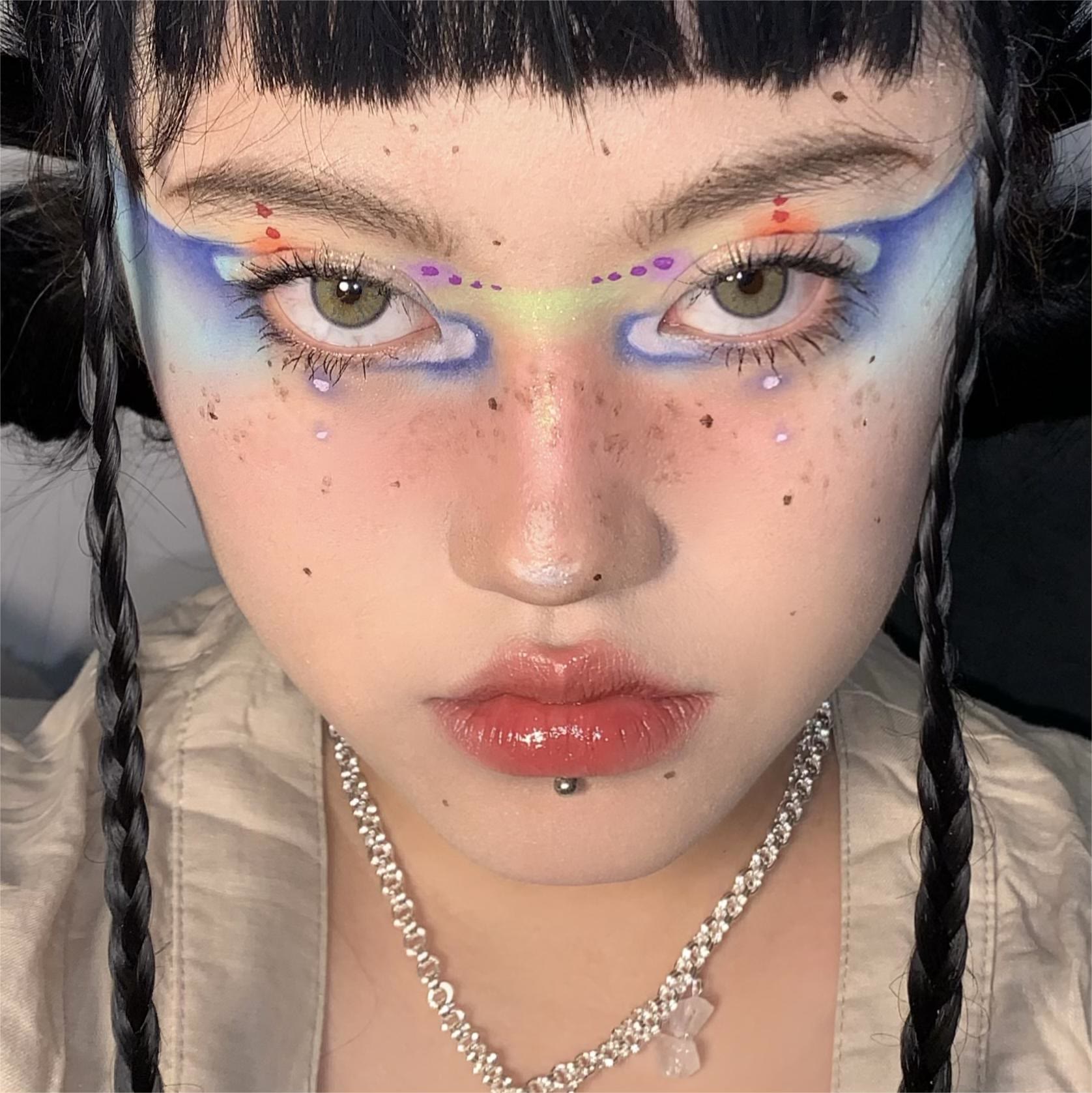 Coleyes Neala Yellow Brown Yearly Prescription Colored Contacts - image 6