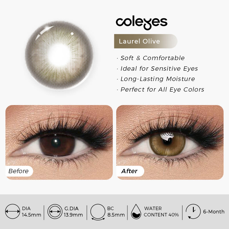 Coleyes Laurel Olive 6-Month Colored Contacts - image 11