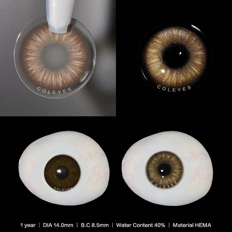 Coleyes Savage Brown Yearly Prescription Colored Contacts - image 4