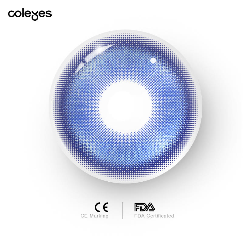 Coleyes Sassy Brilliant Blue Prescription Yearly Cosplay Colored Contacts - image 5