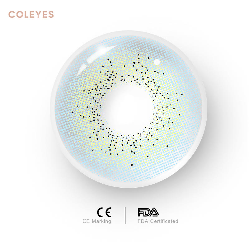 Coleyes Ocean Blue Yearly Prescription Colored Contacts - image 10