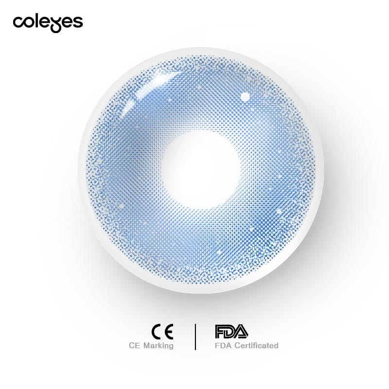 Coleyes Lovejoy Blue Yearly Prescription Colored Contacts - image 6