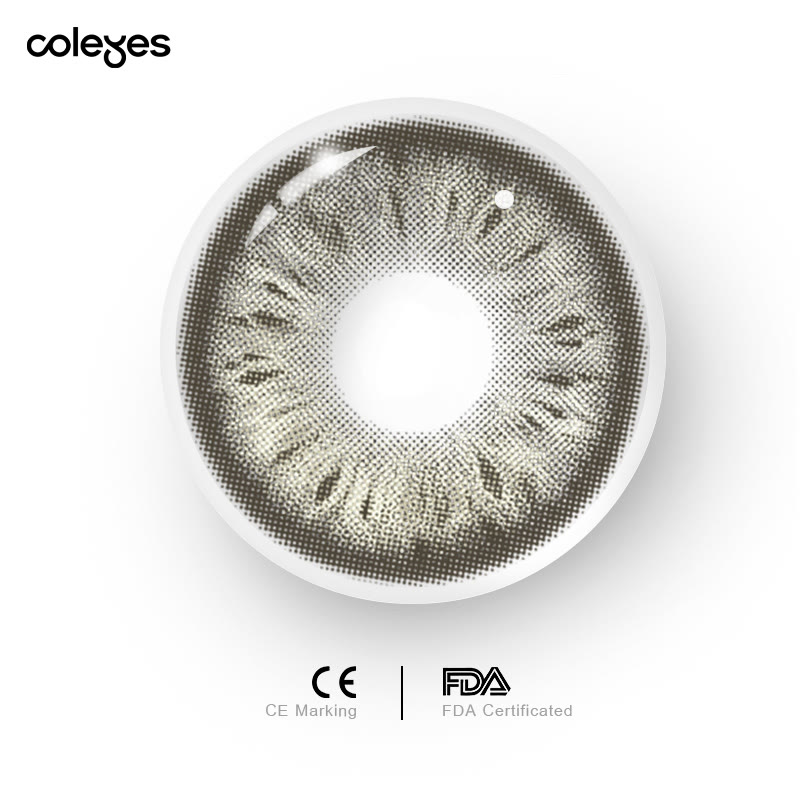 Coleyes Leopard Grey Yearly Prescription Colored Contacts - image 5