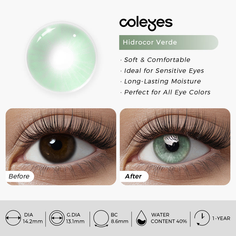 Coleyes Hid Verde Yearly Prescription Colored Contacts - image 5