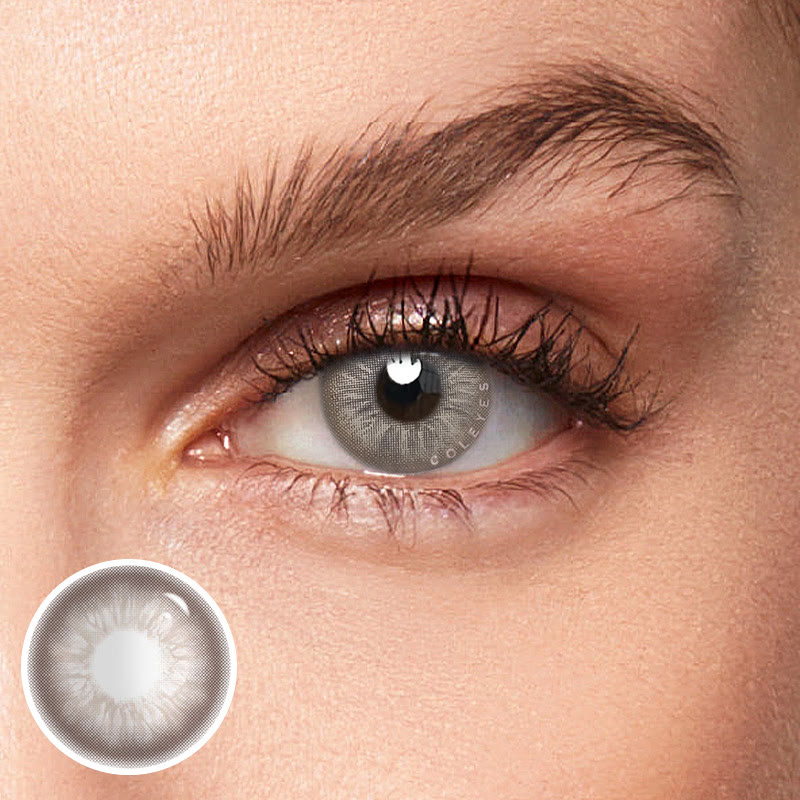Coleyes No Makeup Friday Brown Yearly Prescription Colored Contacts - image 1