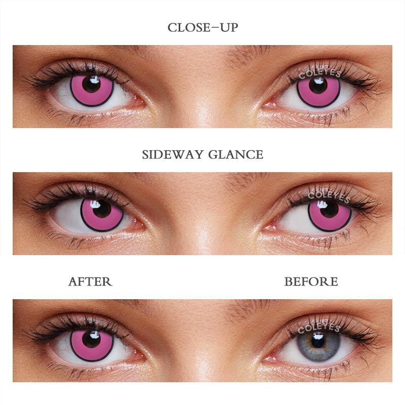 Coleyes Manson Pink Yearly Cosplay Prescription Colored Contacts - image 5