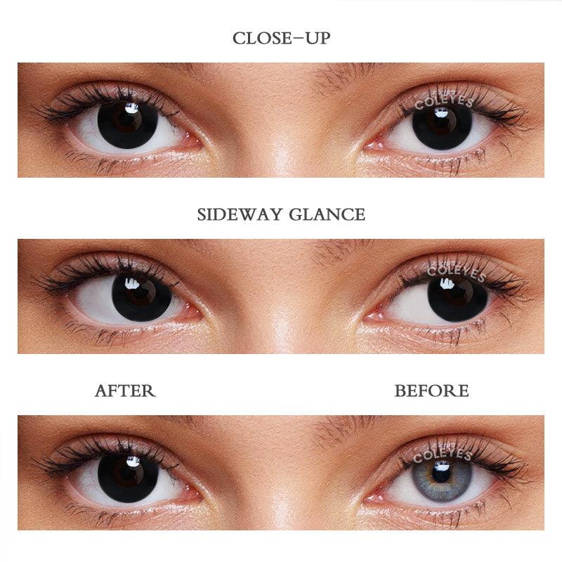 Coleyes Block Black Yearly Cosplay Prescription Colored Contacts - image 3