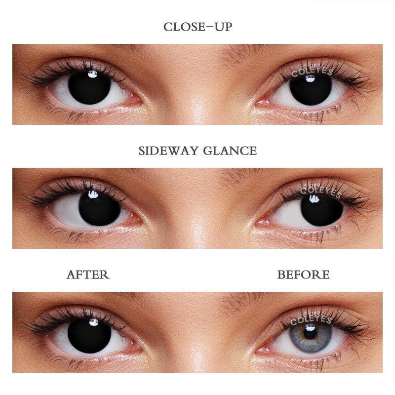 Coleyes Blind Black Out Yearly Prescription Cosplay Colored Contacts - image 5